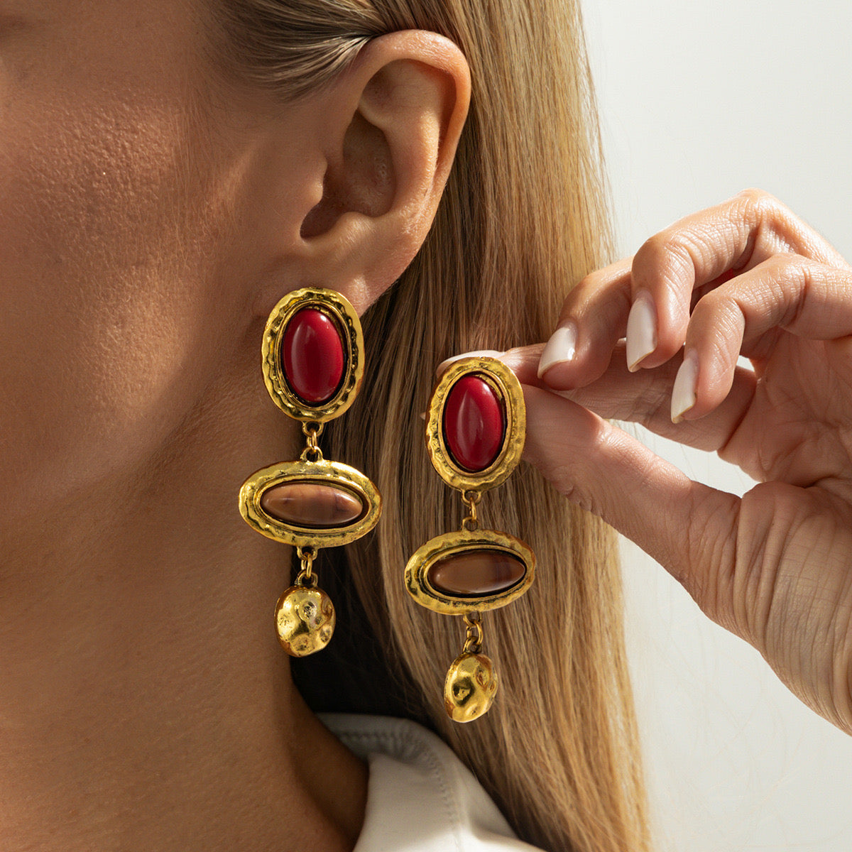 Statement Earrings | Gold Floral & Leaf Styles