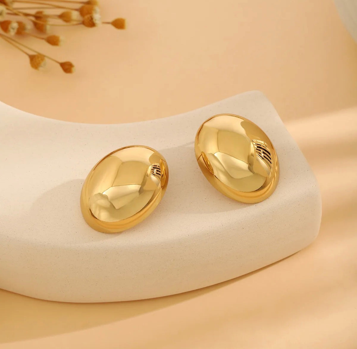Everyday Gold Stud Earrings | 304 Stainless Steel