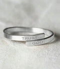 Adjustable Trust God Ring
