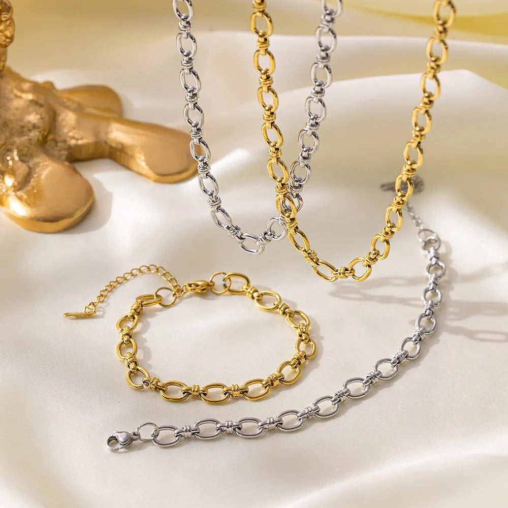 Round Cuban Link Set