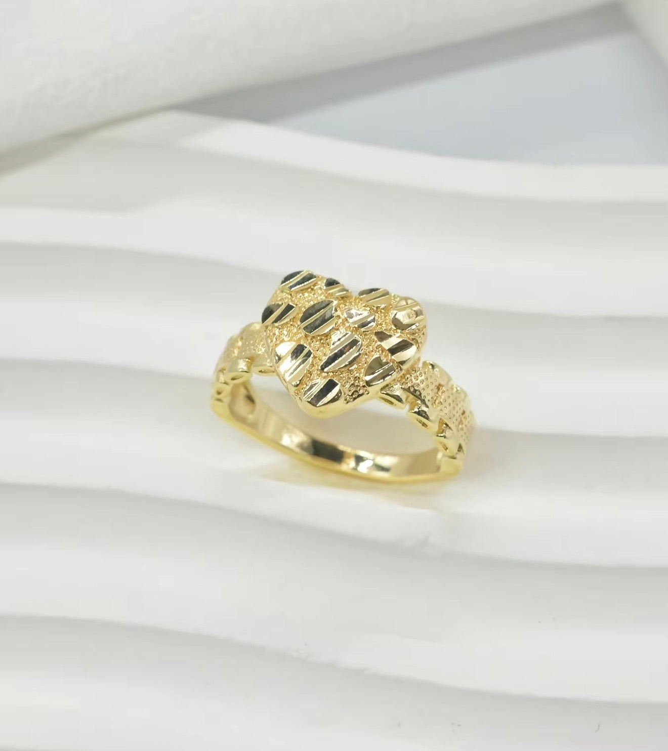 Nugget Heart Ring