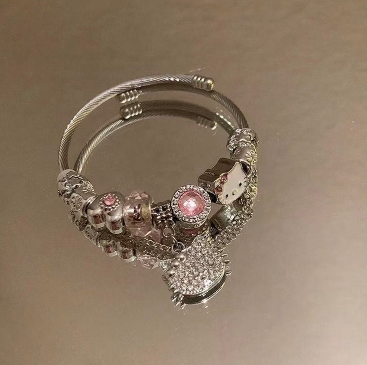 Charm Bracelets | Stainless Steel Zircon Sets