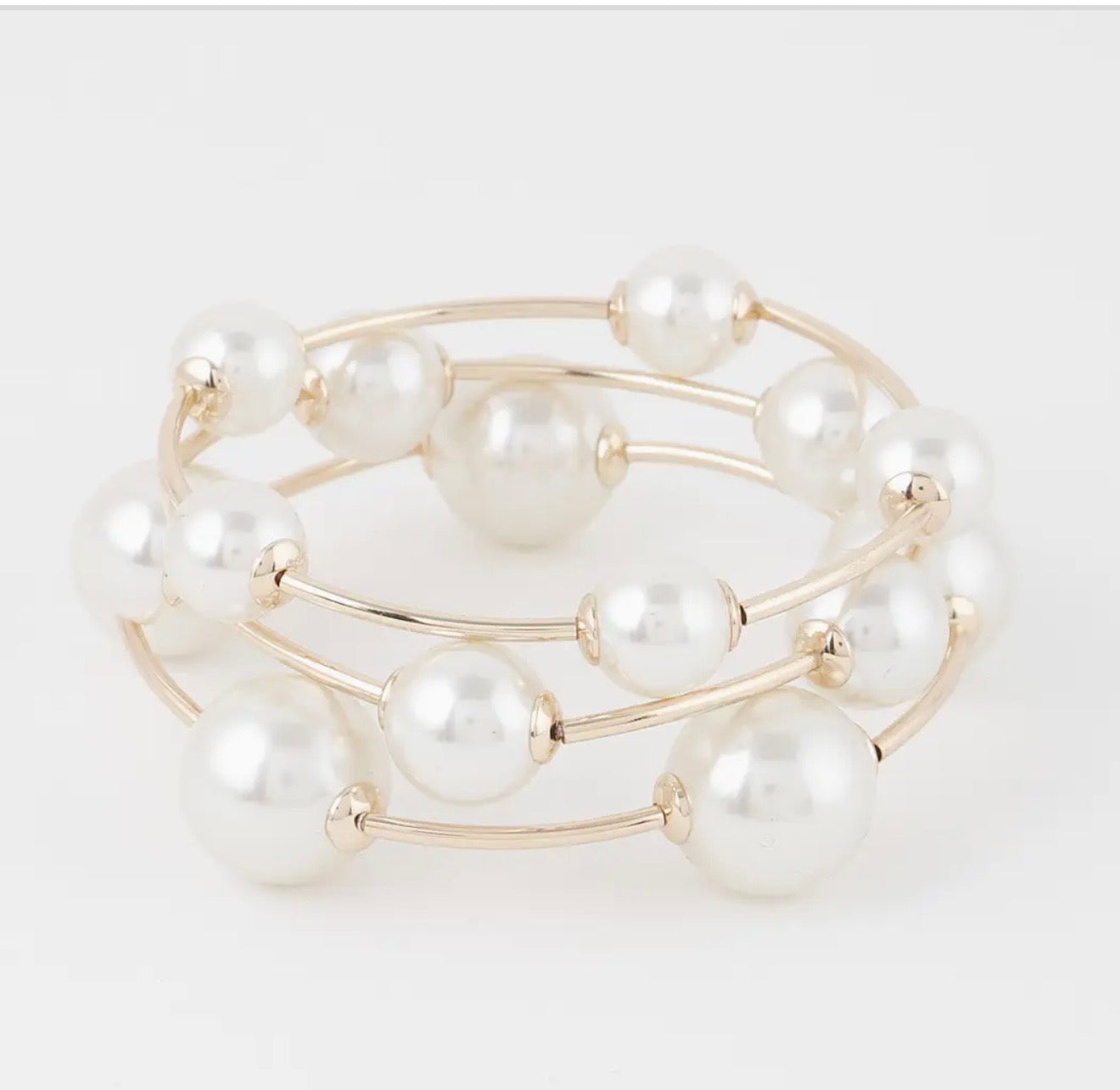 Multi Pearl Bead Bracelet 3 Piece