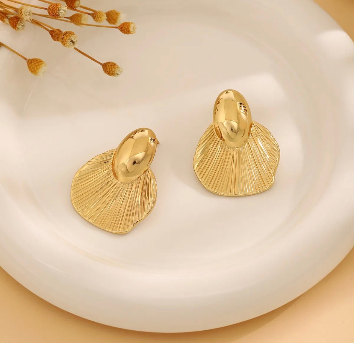 Everyday Gold Stud Earrings | 304 Stainless Steel