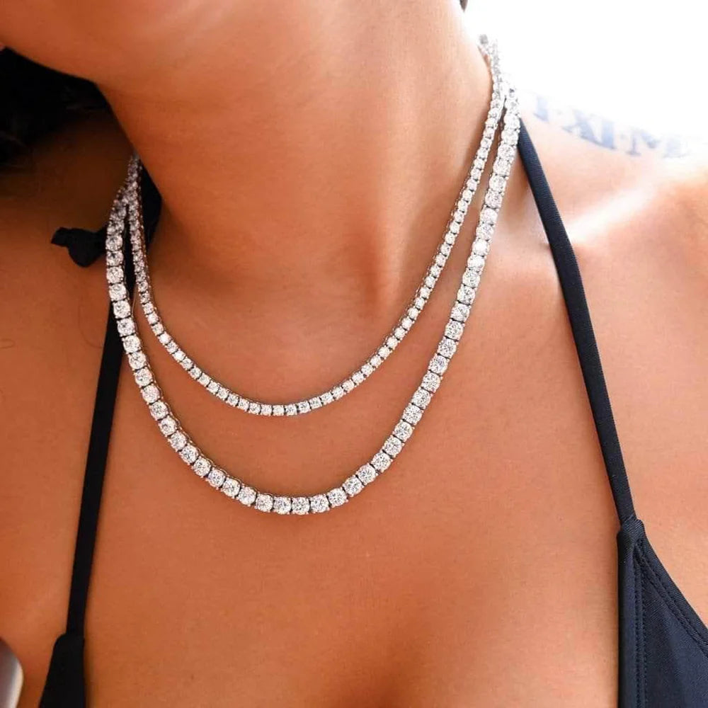 Round Tennis Necklace