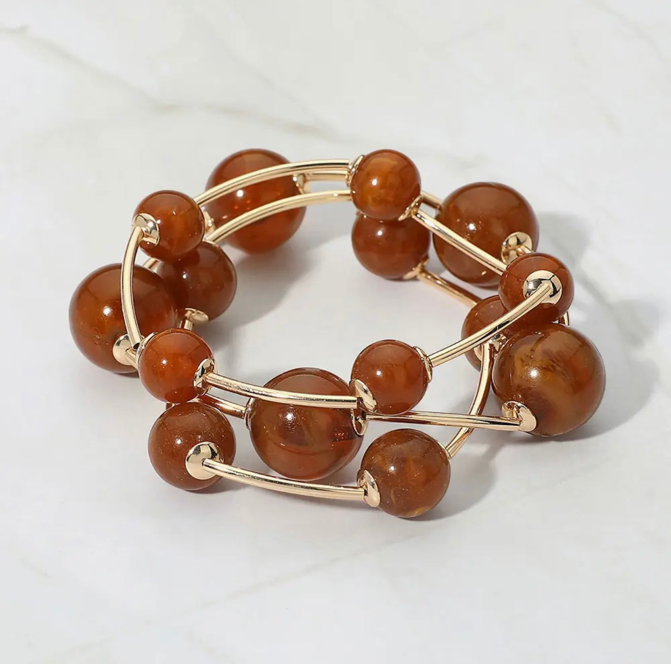 Triple Beaded Bracelet