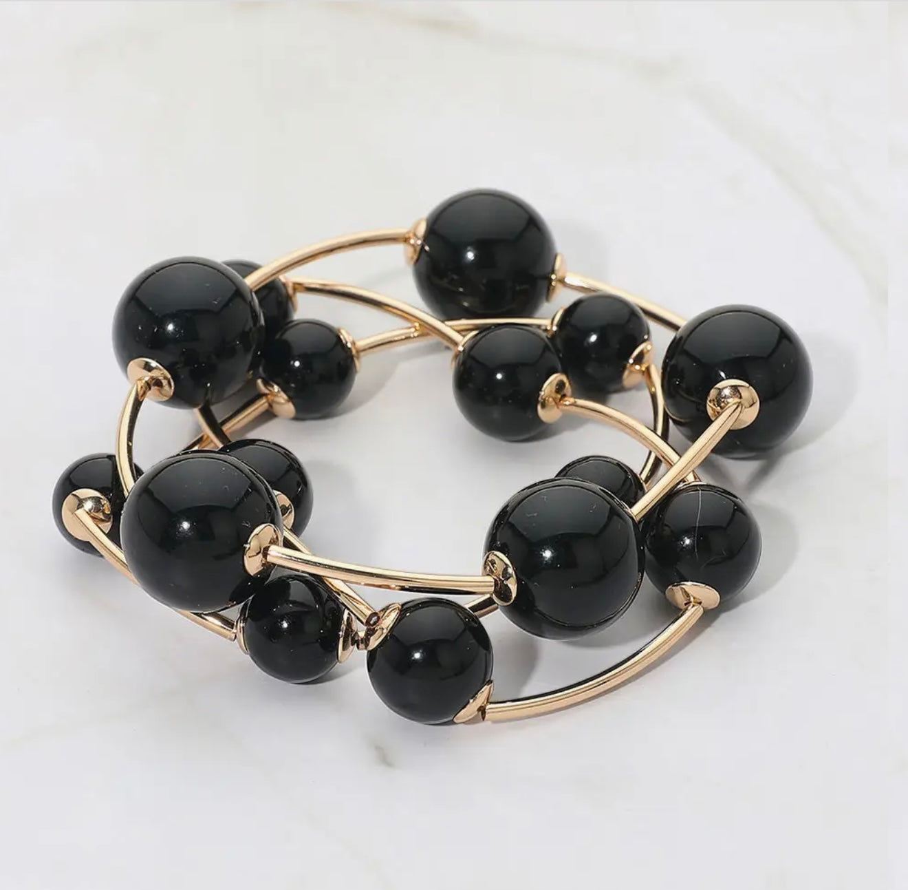 Multi Pearl Bead Bracelet 3 Piece
