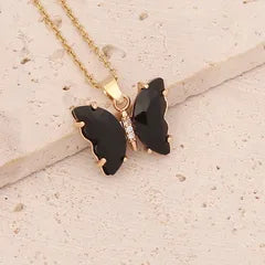 Butterfly Fairy  Dainty Necklace