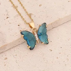 Butterfly Fairy  Dainty Necklace