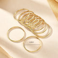 10 Piece Polished Bangle