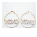 Large XOXO Hoops