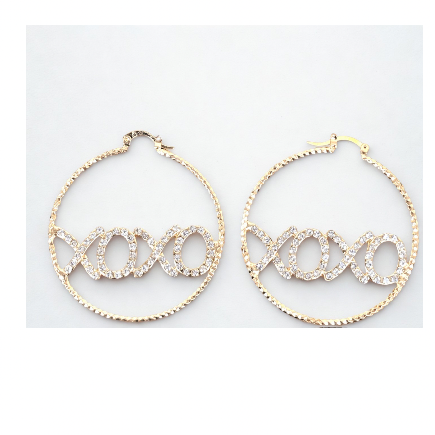 Large XOXO Hoops